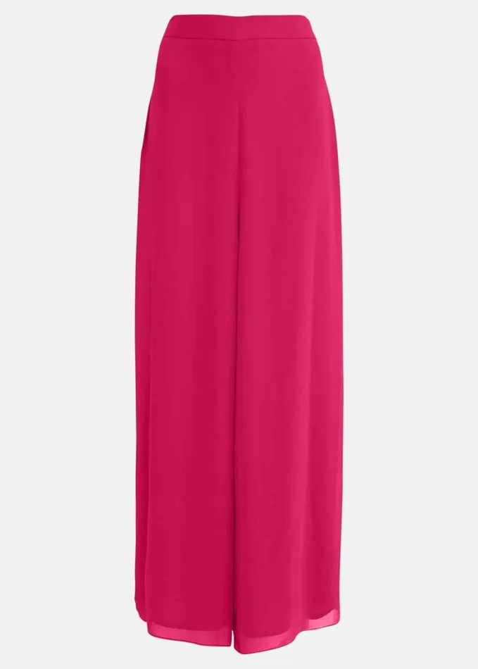 Phase Eight Florentine Chiffon Trousers Magenta Pink Women Trousers