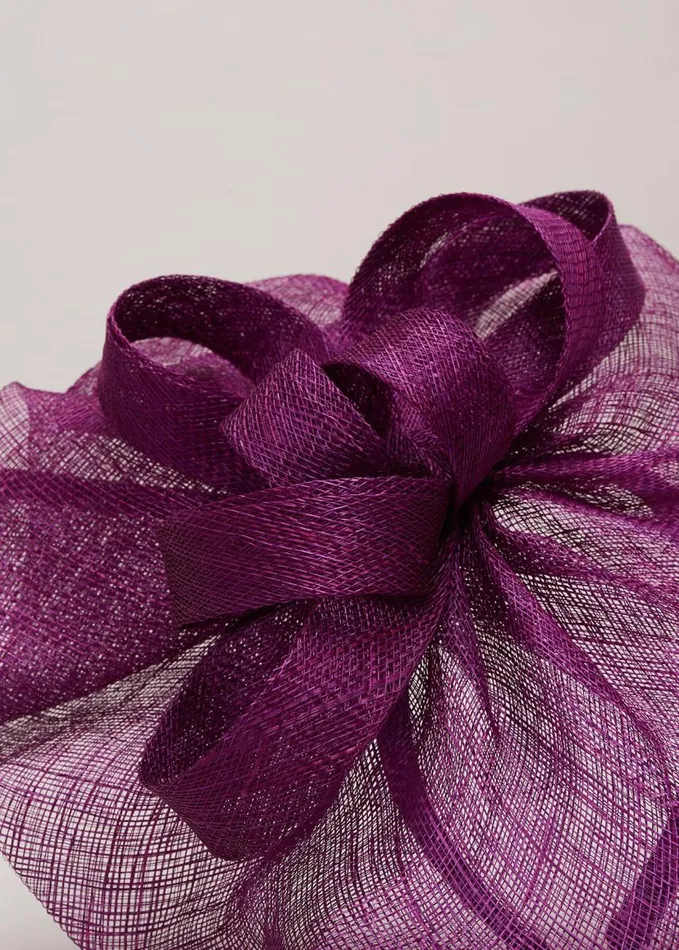 Phase Eight Freeform Bow Disc Fascinator Purple Women Fascinators and Hats