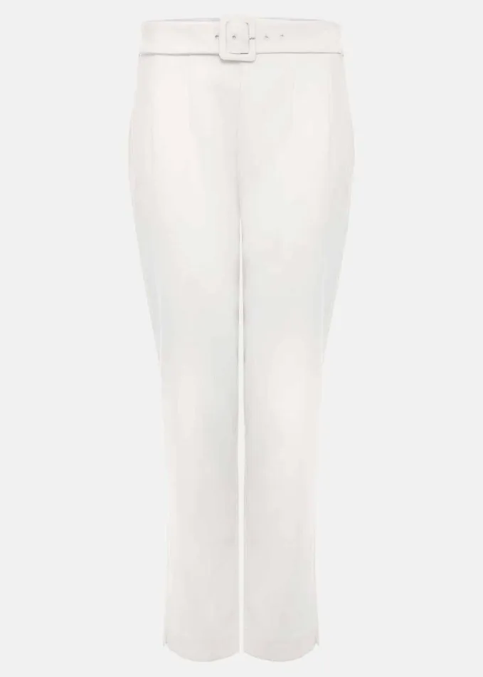 Phase Eight Gaia Neutral Tapered Tailored Trousers Neutral Women Trousers