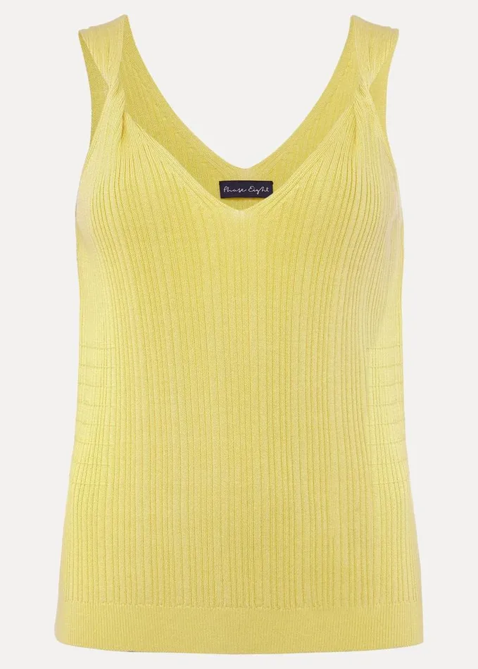 Phase Eight Hattie Knitted Vest Top Lime Women Knitwear