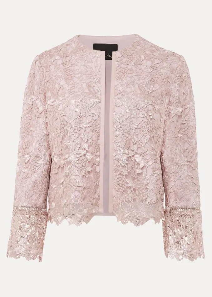 Phase Eight Isabella Lace Jacket Antique Rose Women Jackets