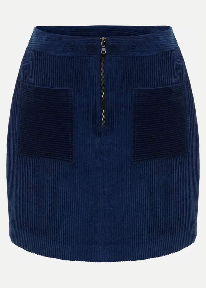 Phase Eight Kennedy Corduroy Mini Skirt Teal Women Skirts