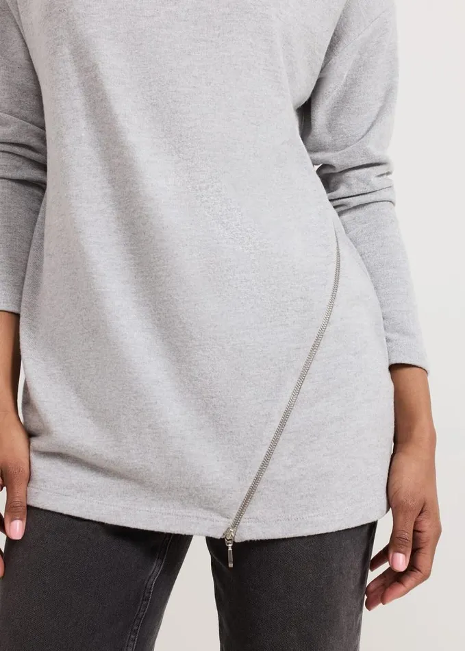 Phase Eight Klara Grey Snuggle Top Charcoal Women Tops and TShirts