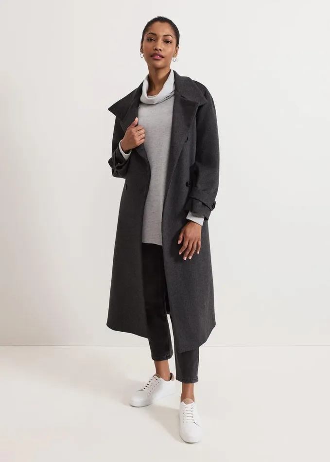 Phase Eight Klara Grey Snuggle Top Charcoal Women Tops and TShirts