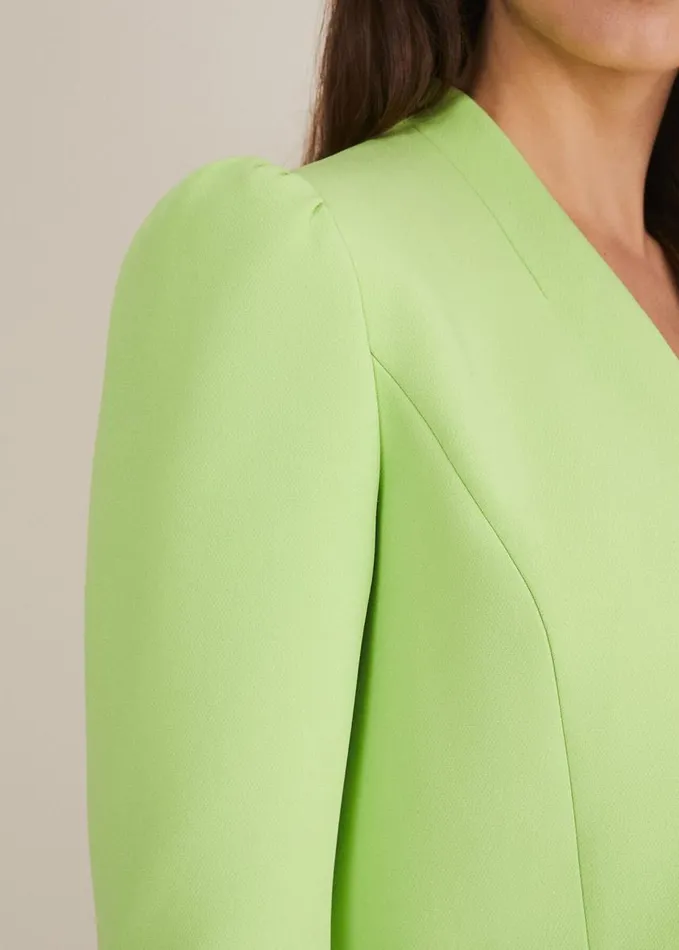 Phase Eight Leanna Cropped Jacket Apple Green Women Jackets