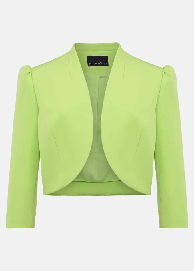 Phase Eight Leanna Cropped Jacket Apple Green Women Jackets