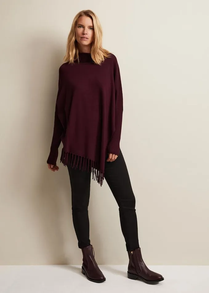 Phase Eight Leather Ankle Boots Burgundy Women Boots