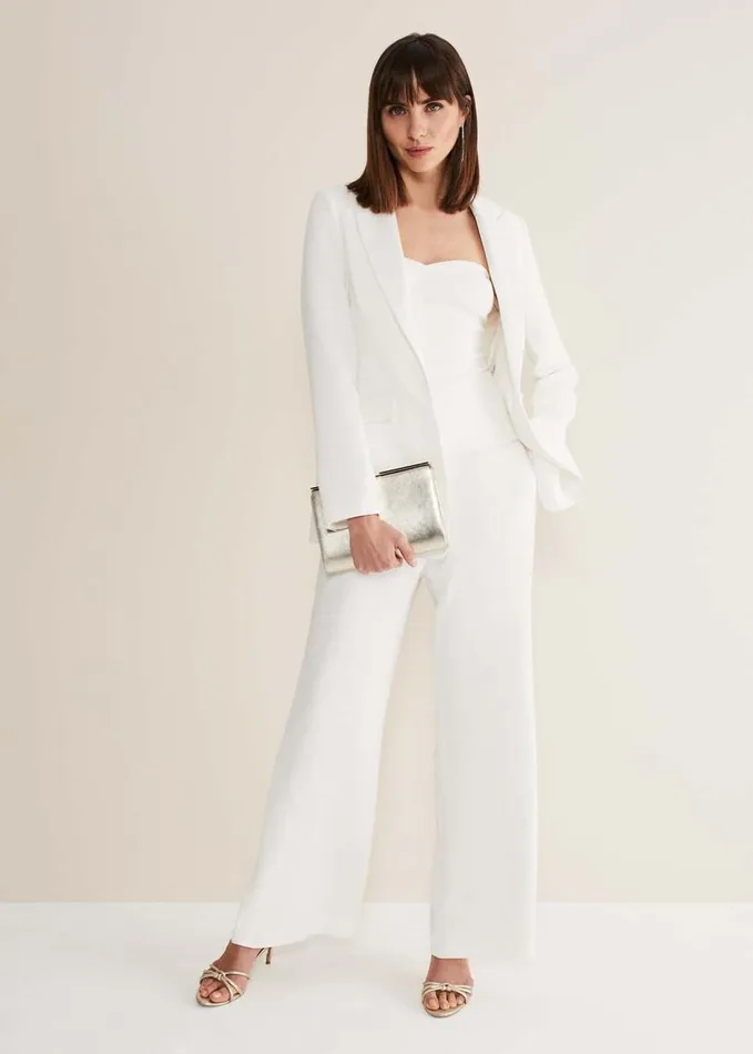 Phase Eight Lohra Corset Top White Women Tops and TShirts