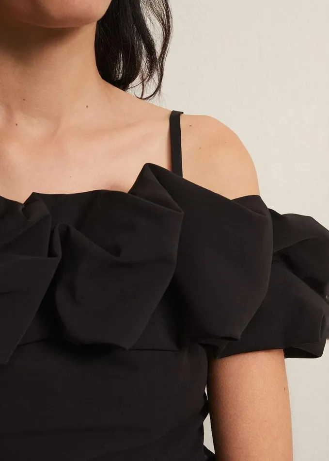 Phase Eight Mallorary Off The Shoulder Top Black Women Shirts and Blouses