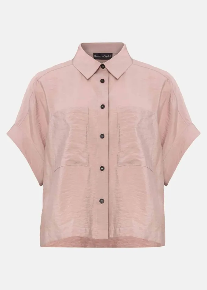 Phase Eight Mia Short Sleeve Shirt Pale Pink Women Shirts and Blouses