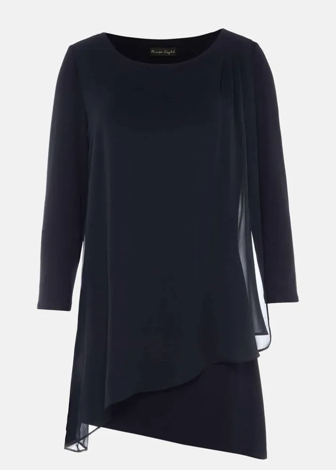 Phase Eight Mika Longline Top Midnight Women Tops and TShirts