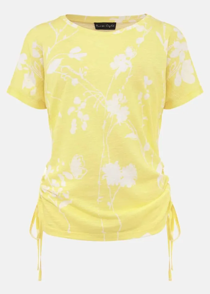Phase Eight Nathalia Ditsy Print Top Yellowwhite Women Tops and TShirts