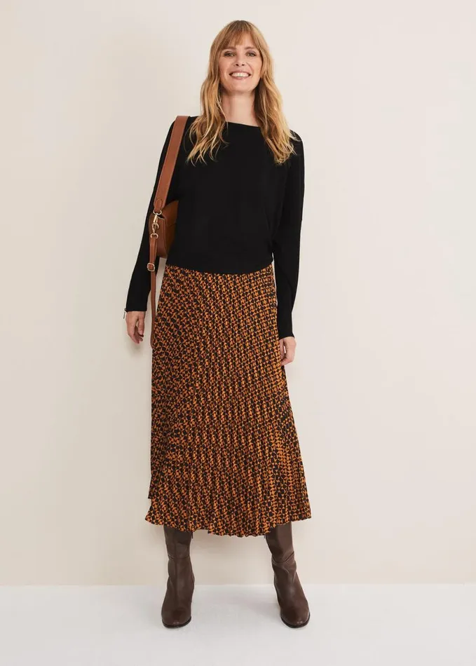 Phase Eight Olivian Zip Cuff Detail Knit Black Women Knitwear