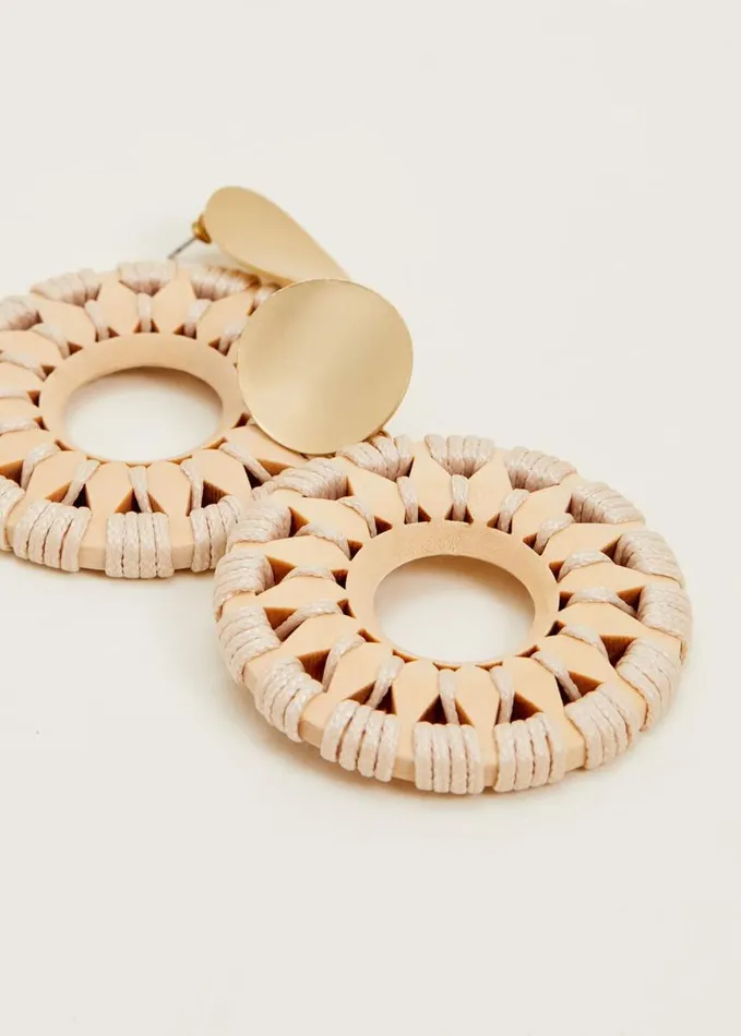 Phase Eight Pattern Drop Earrings Neutral Women Jewellery