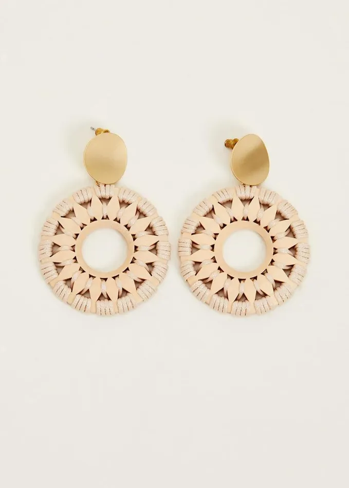 Phase Eight Pattern Drop Earrings Neutral Women Jewellery