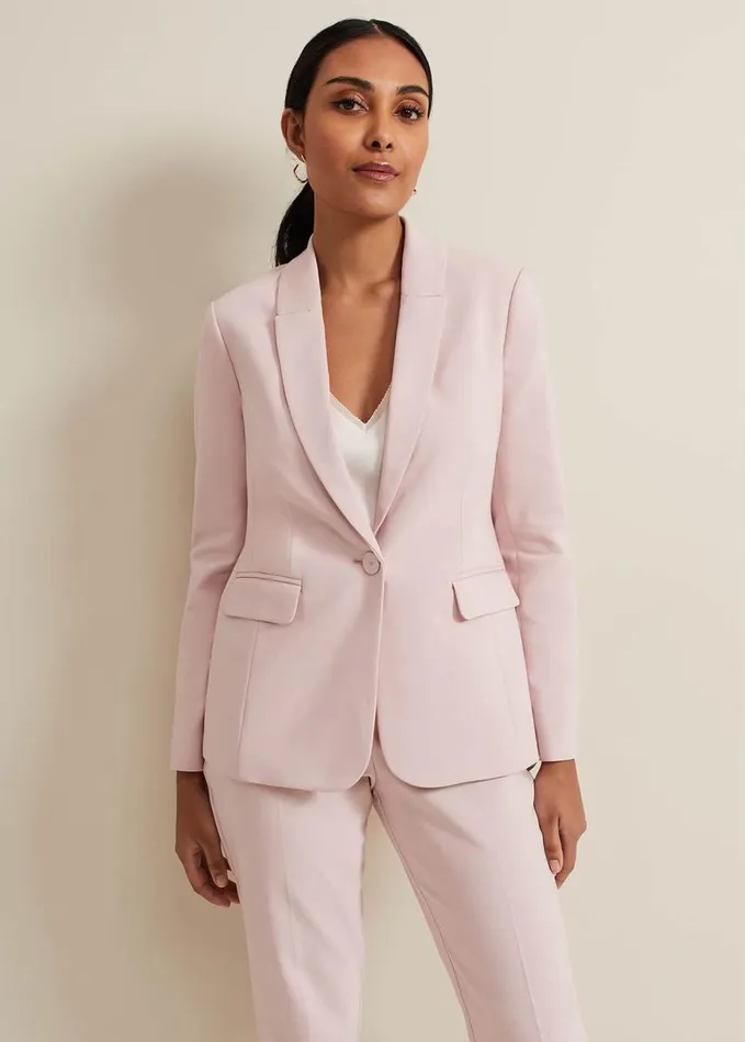 Phase Eight Petite Ulrica Fitted Jacket Antique Rose Women Jackets