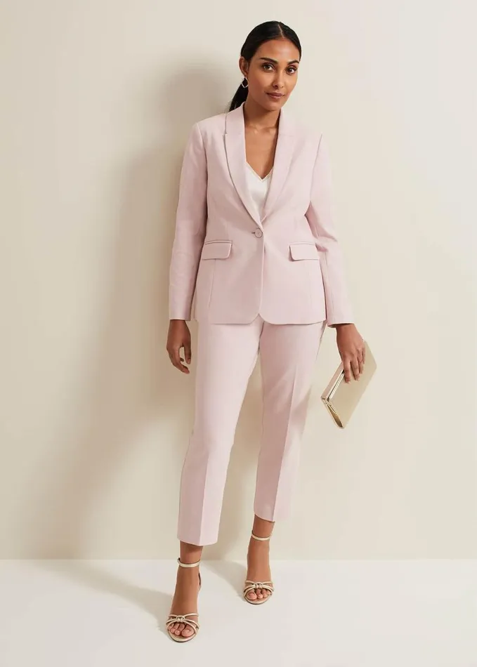 Phase Eight Petite Ulrica Fitted Jacket Antique Rose Women Jackets