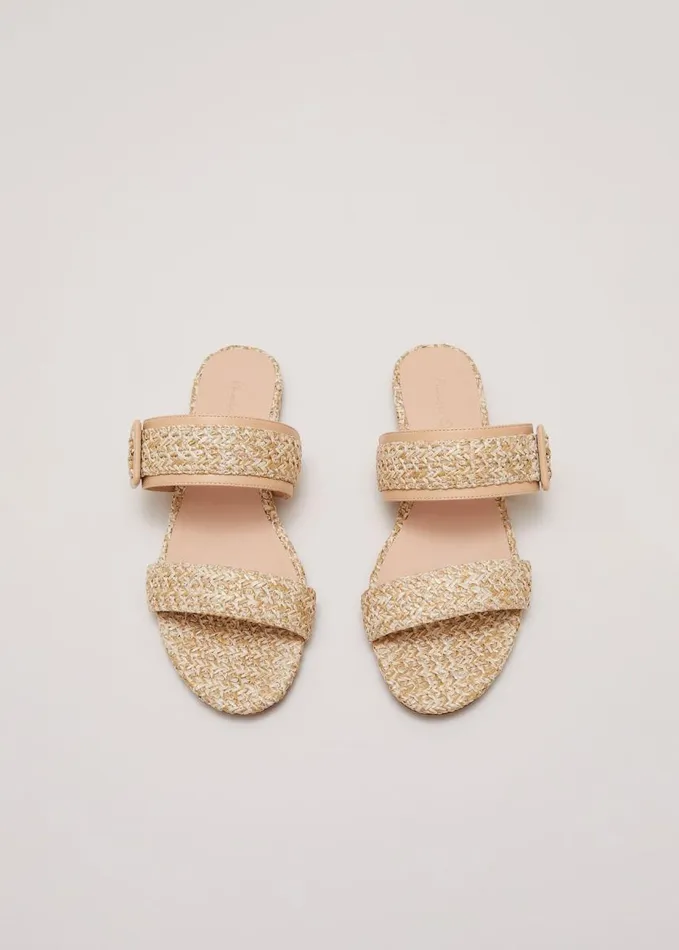 Phase Eight Raffia Slider Natural Women Flats