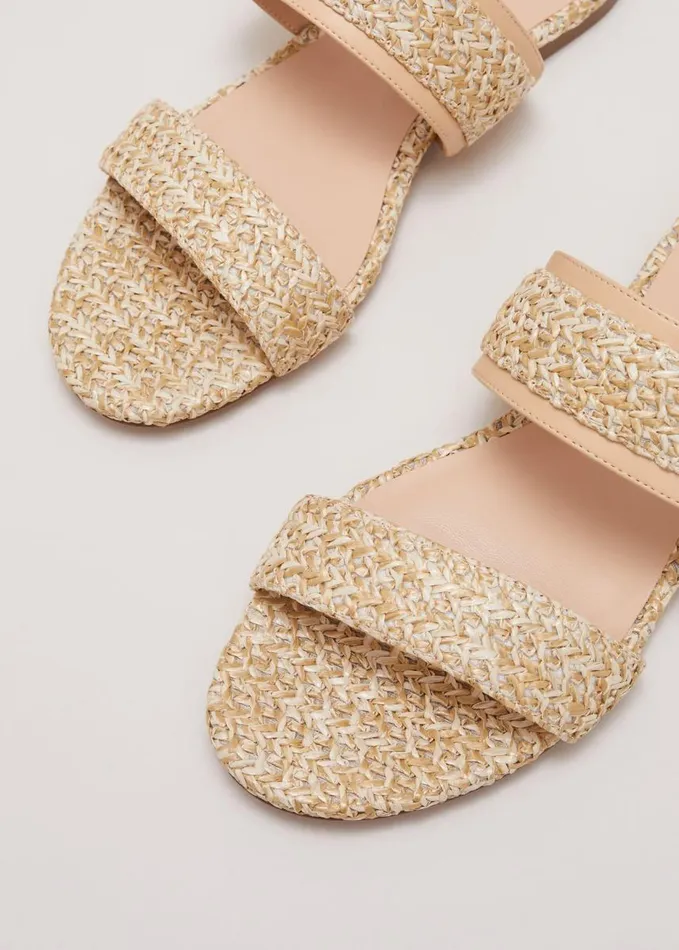 Phase Eight Raffia Slider Natural Women Flats