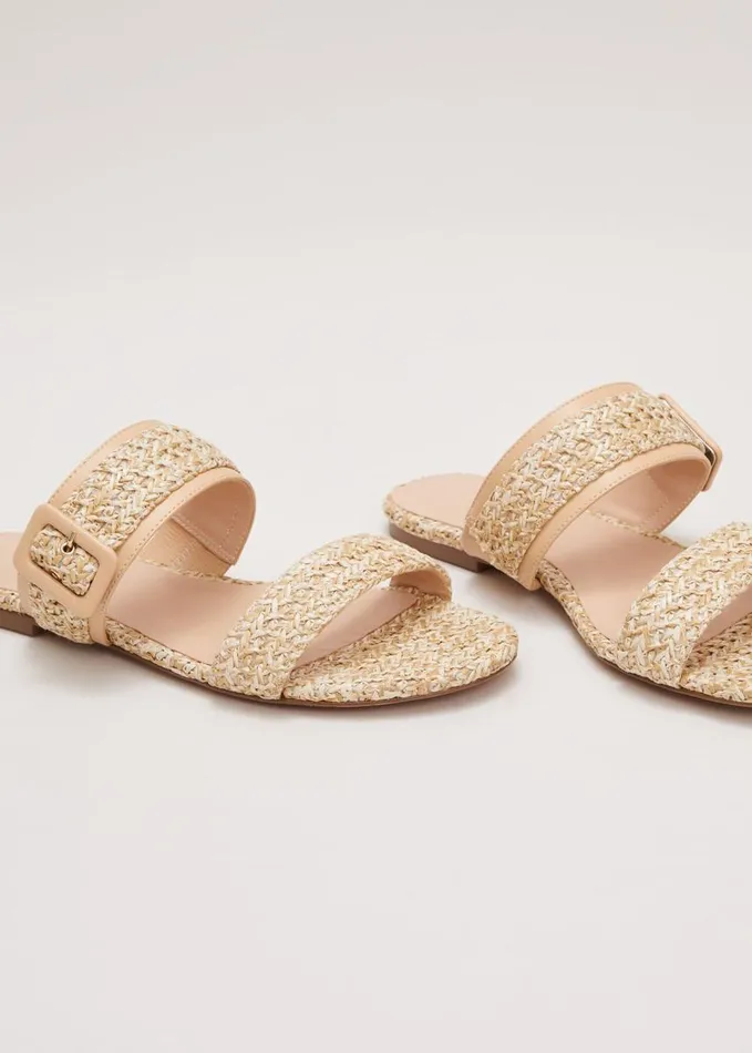 Phase Eight Raffia Slider Natural Women Flats