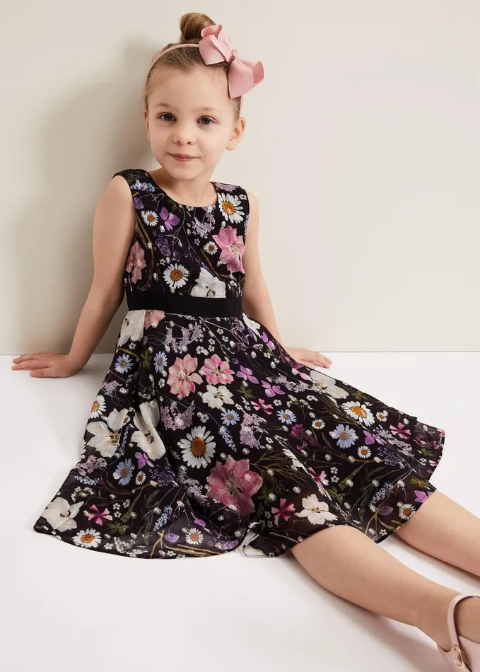 Phase Eight Remy Floral Shimmer Dress Multicoloured Women Childrenswear