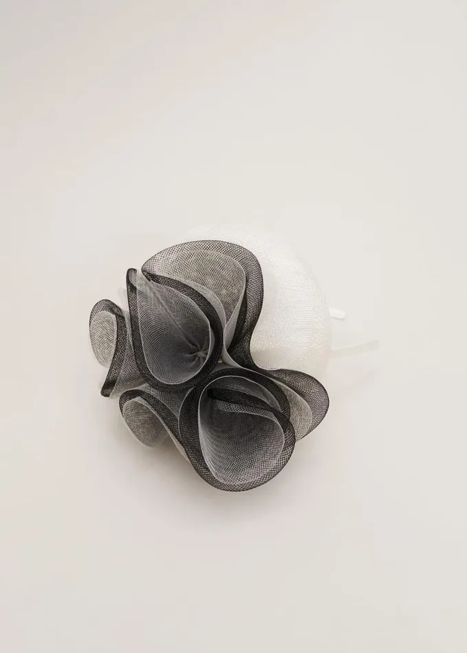 Phase Eight Ruffle Pillbox Fascinator Blackivory Women Fascinators and Hats