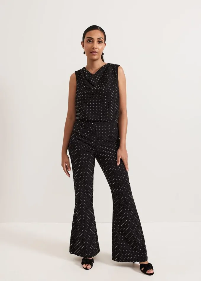 Phase Eight Samantha Petite Hotfix Trouser Black Women Trousers