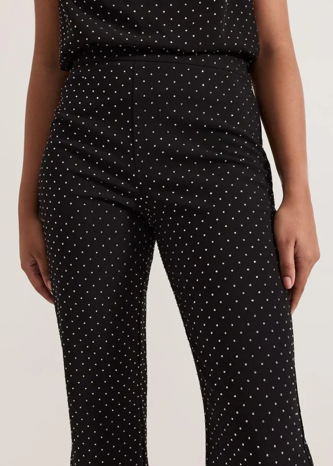 Phase Eight Samantha Petite Hotfix Trouser Black Women Trousers