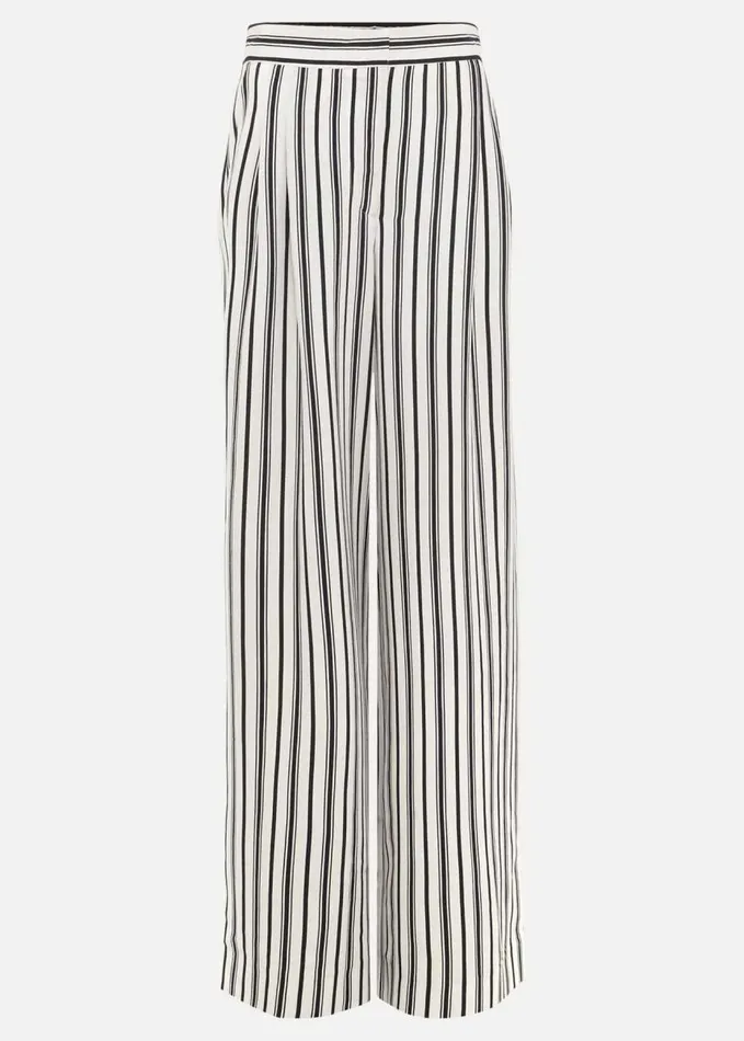 Phase Eight Selene Striped Wide Leg Suit Trousers Navyivory Women Trousers