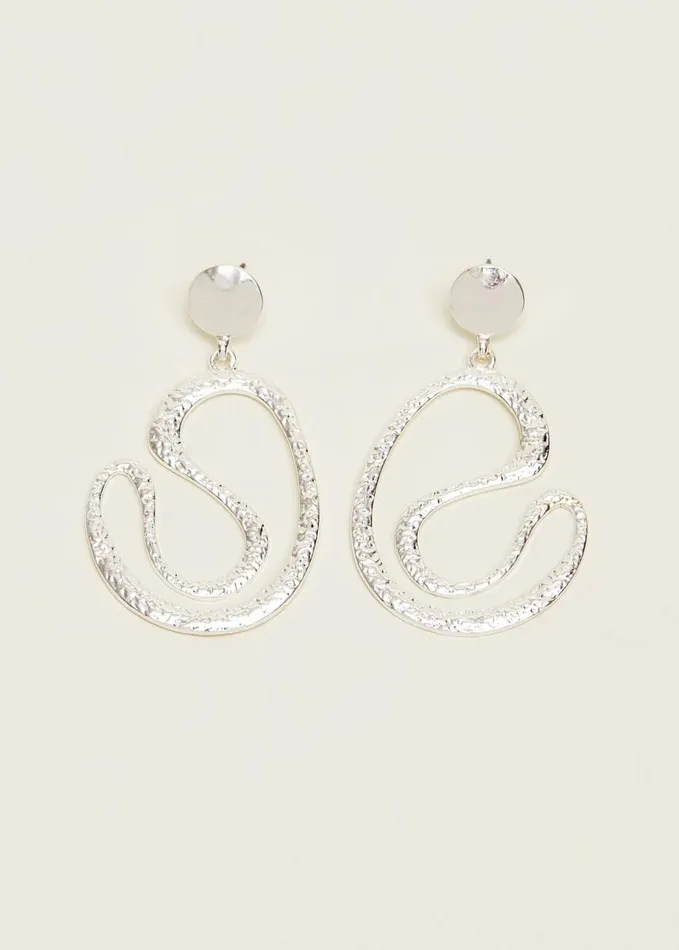 Phase Eight Silver Drop Earrings Silver Women Jewellery