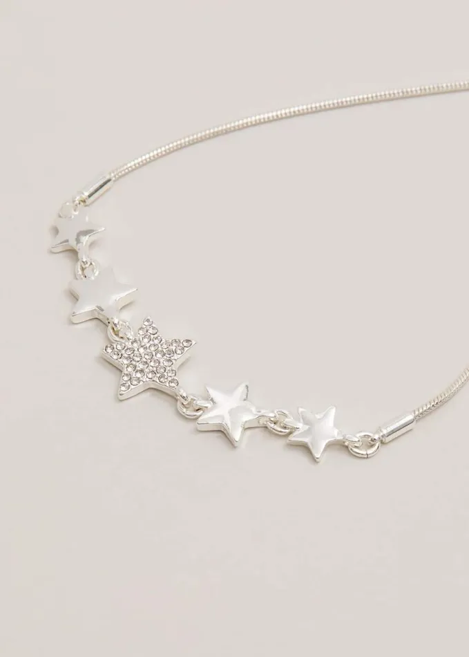 Phase Eight Silver Plated Star Extender Bracelet Silver Women Jewellery