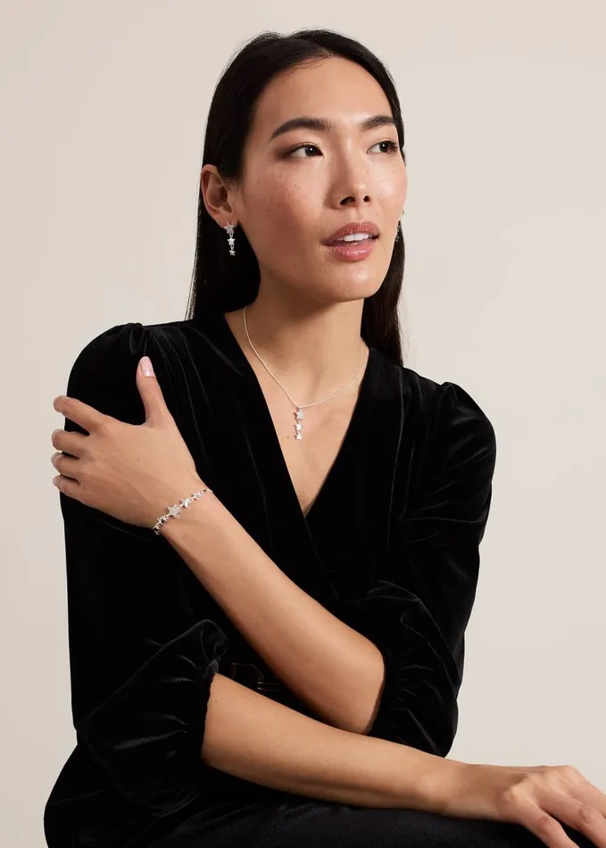 Phase Eight Silver Plated Star Extender Bracelet Silver Women Jewellery
