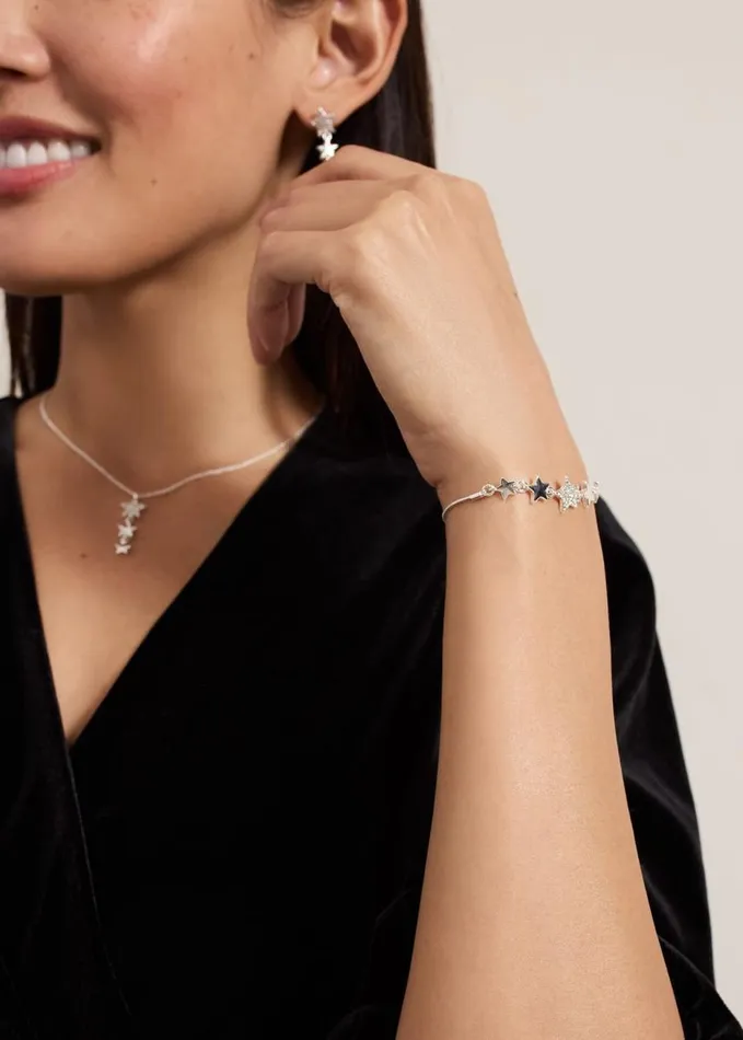 Phase Eight Silver Plated Star Extender Bracelet Silver Women Jewellery