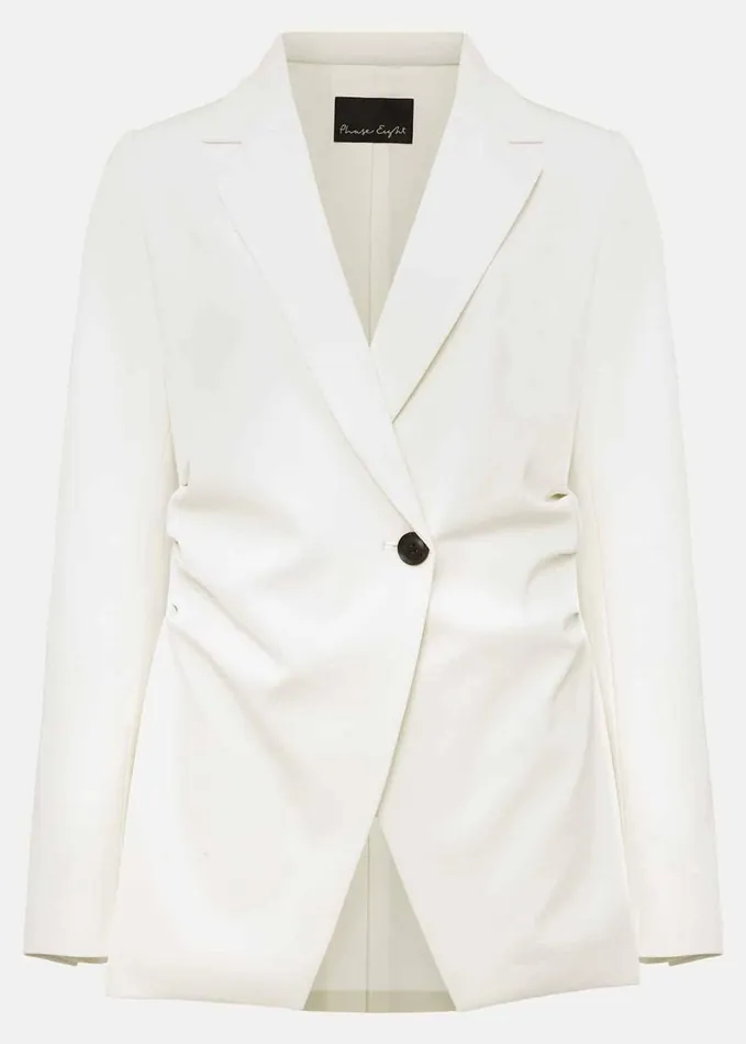 Phase Eight Solange White Blazer Ivory Women Jackets