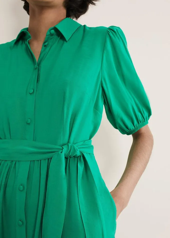 Phase Eight Sue Green Swing Mini Dress Green Women Dresses