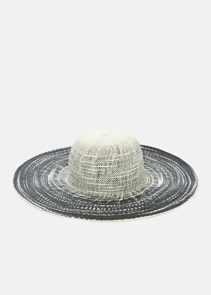 Phase Eight Tali Black And White Straw Hat Multicoloured Women Fascinators and Hats