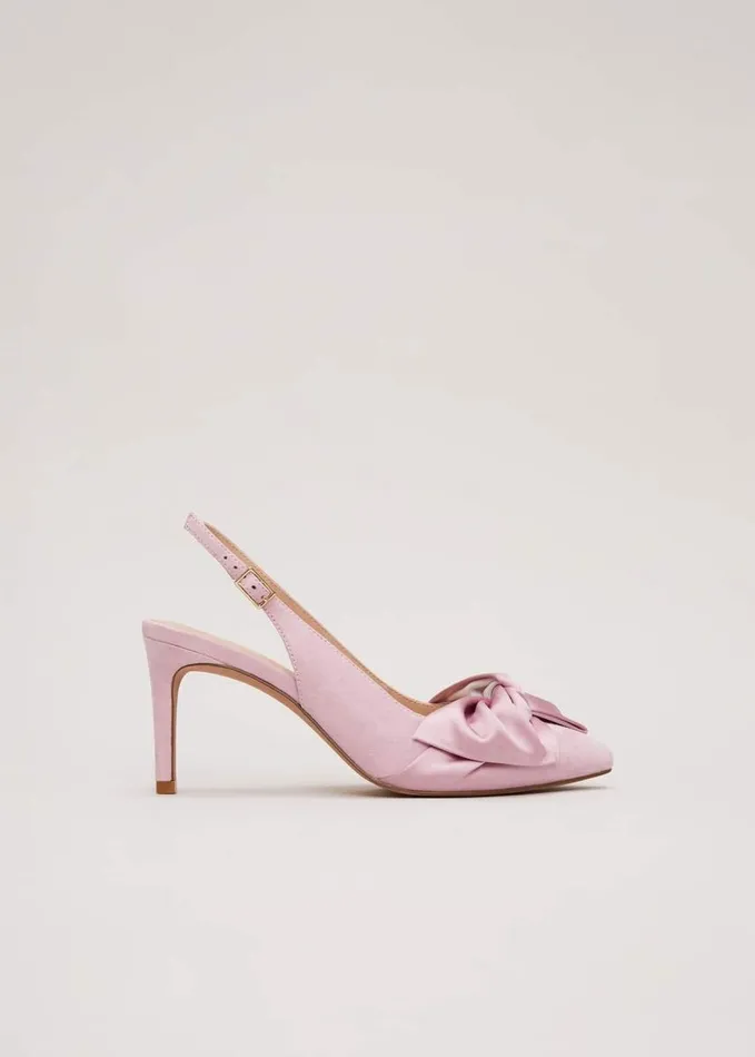 Phase Eight Twist Front Slingback Shoes Pink Women Occasion Shoes