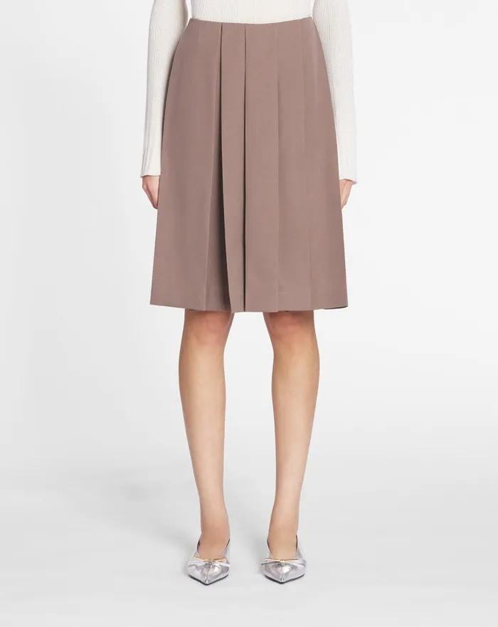 Pleated Culotte Marron Glace Women Lanvin Pants