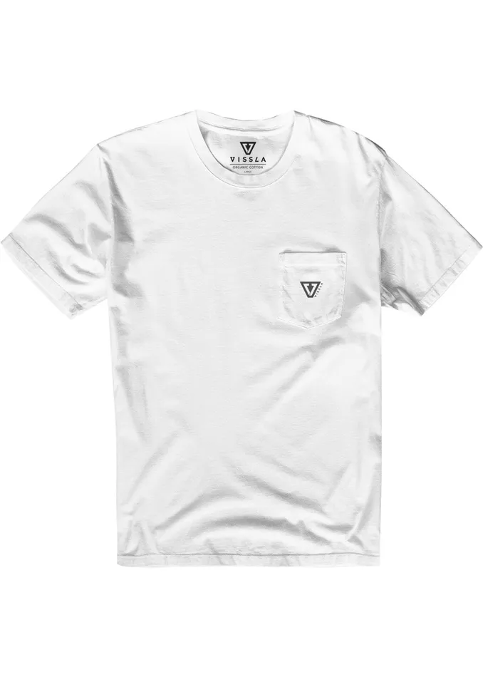 Premium Tees Established Premium Pkt Tee White Vissla Men