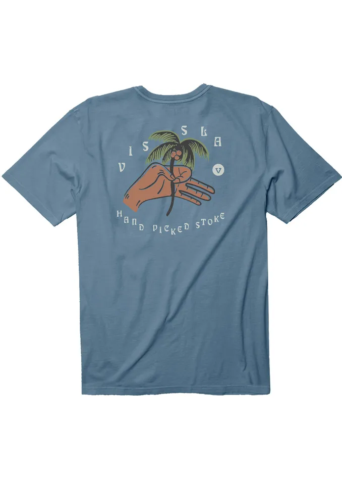 Premium Tees Men Hand Picked Ss Pkt Tee Faded Denim Vissla