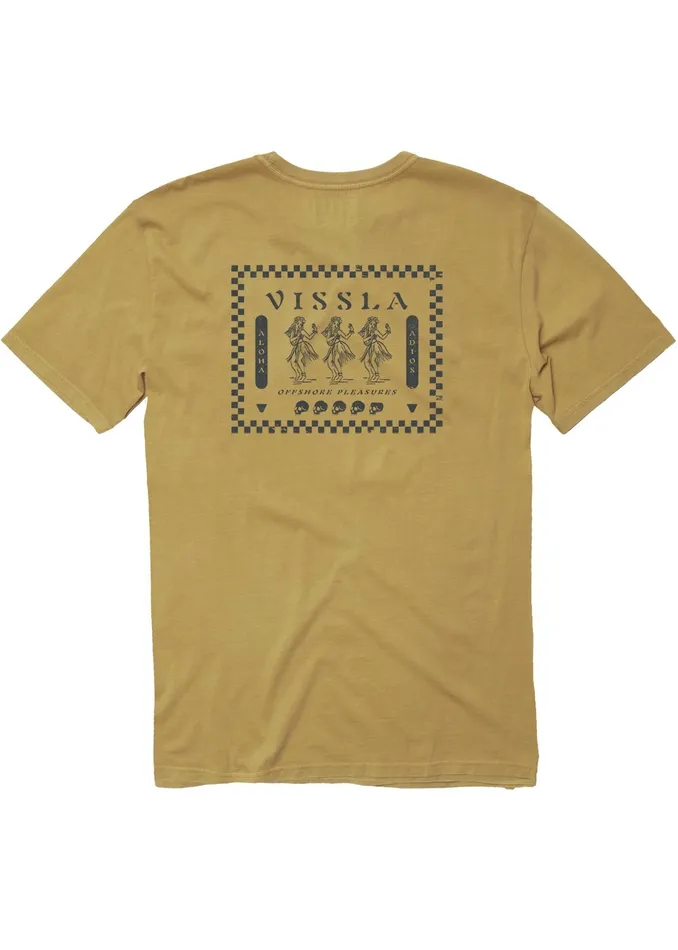 Premium Tees Men Vissla Hula Hips Ss Pkt Tee OCHRE