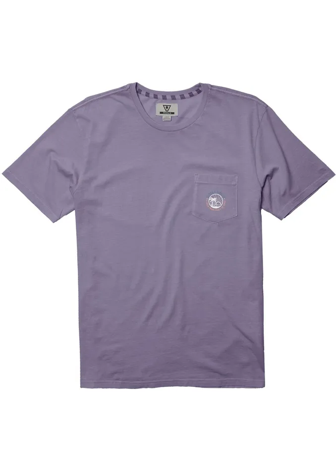 Premium Tees Men Vissla Sun Down Ss Pkt Tee DUSTY LILAC