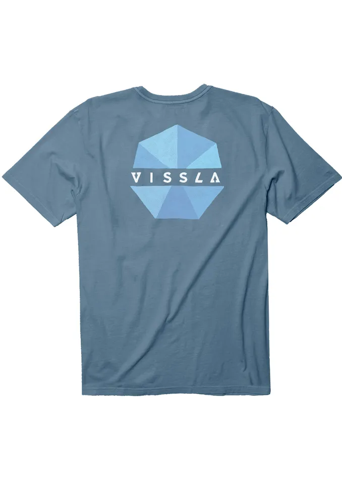 Premium Tees Spectrum Ii Ss Pkt Tee Faded Denim Vissla Men