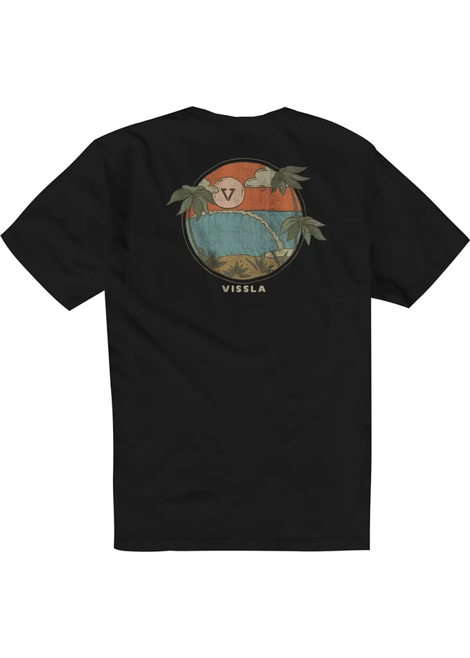 Premium Tees Vissla Men Hideaway Premium Pkt Tee Black