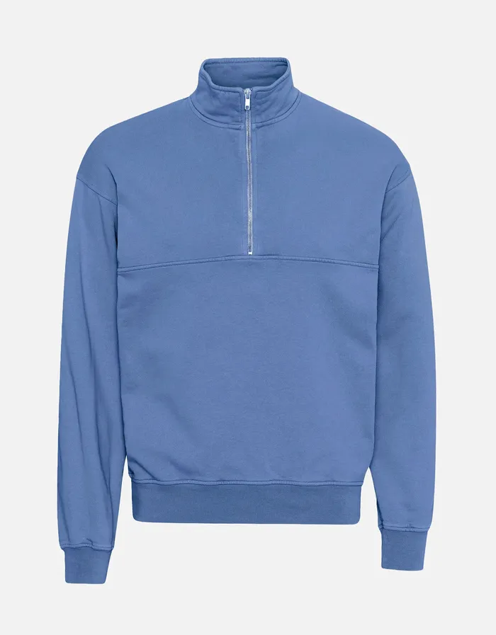 Quarter Zips Colorfulstandard Women Organic Quarter Zip 8211 Sky Blue