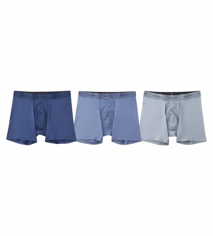 Quick Dry Action Blend Boxer Briefs Navy Underwear 3 Pack Men Pair Of Thieves Boxer Briefs
