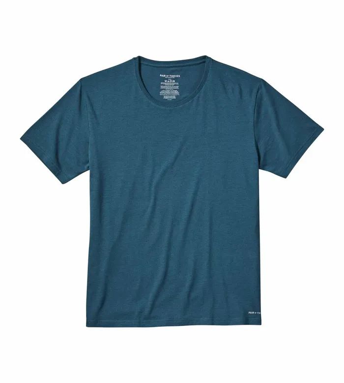 Ready For Everything Classic Fit Crew Neck Tee Dark Teal Shirt 1 Pack Men Pair Of Thieves Classic Fit Tees