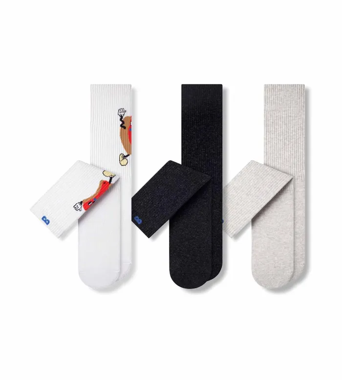 Ready For Everything Cushion Crew White Black Socks 3 Pack 1065611001 Men Pair Of Thieves Crew