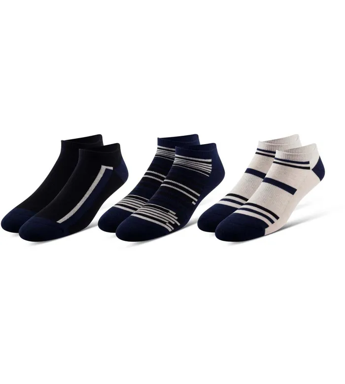 Ready For Everything Cushion Low Cut Black Dk Navy White Socks 3 Pack Men Pair Of Thieves LowCut