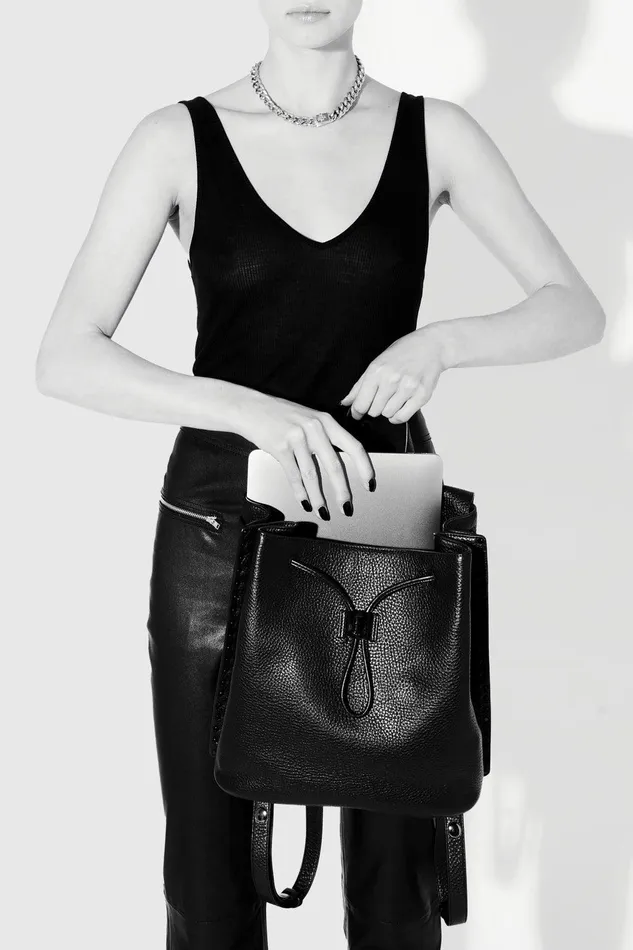 Rebecca Minkoff Darren Signature Backpack Caramello Women Backpacks